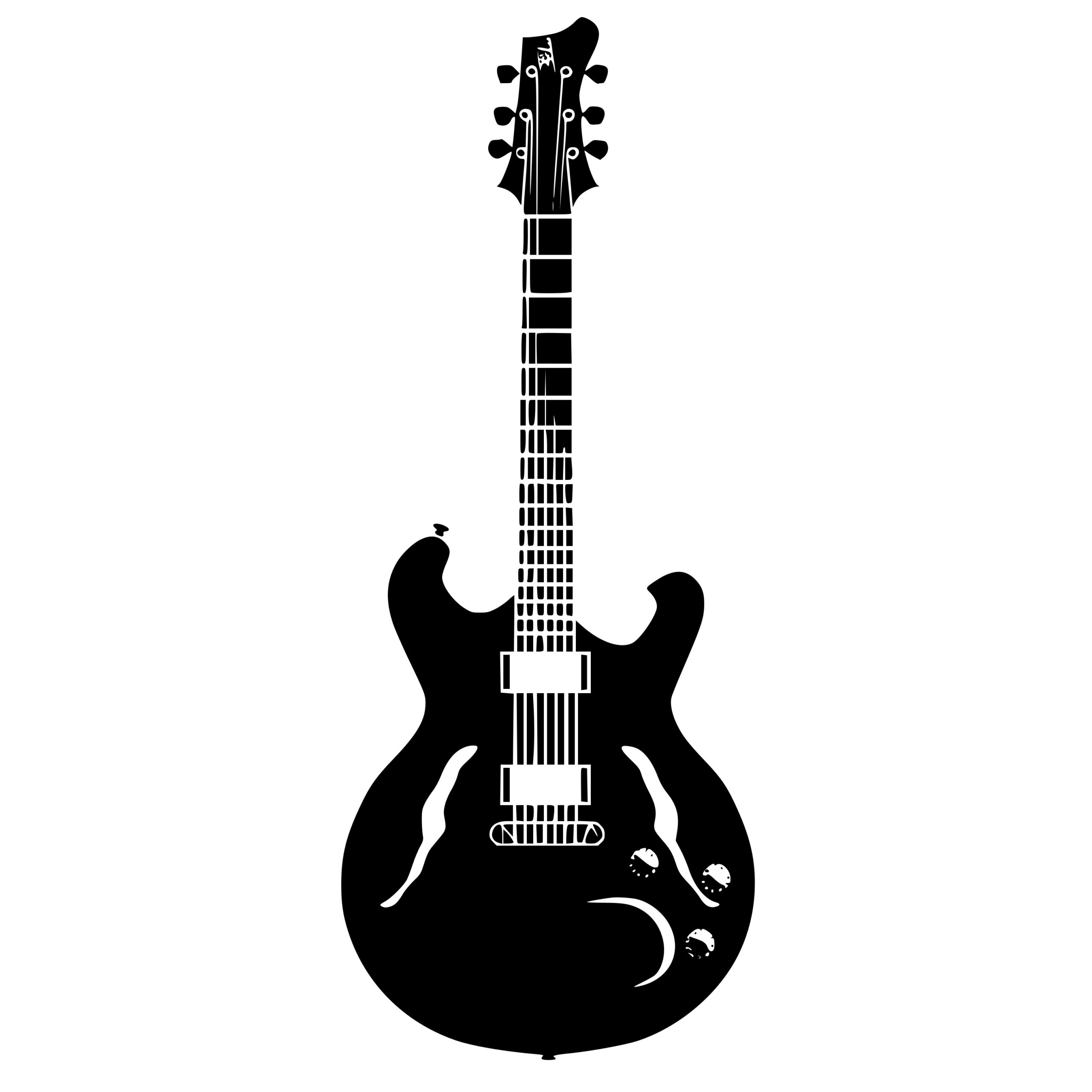 Instant Download Electric Guitar SVG File for Cricut & Silhouette