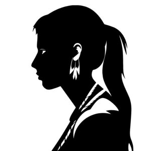 Native American Woman Silhouette