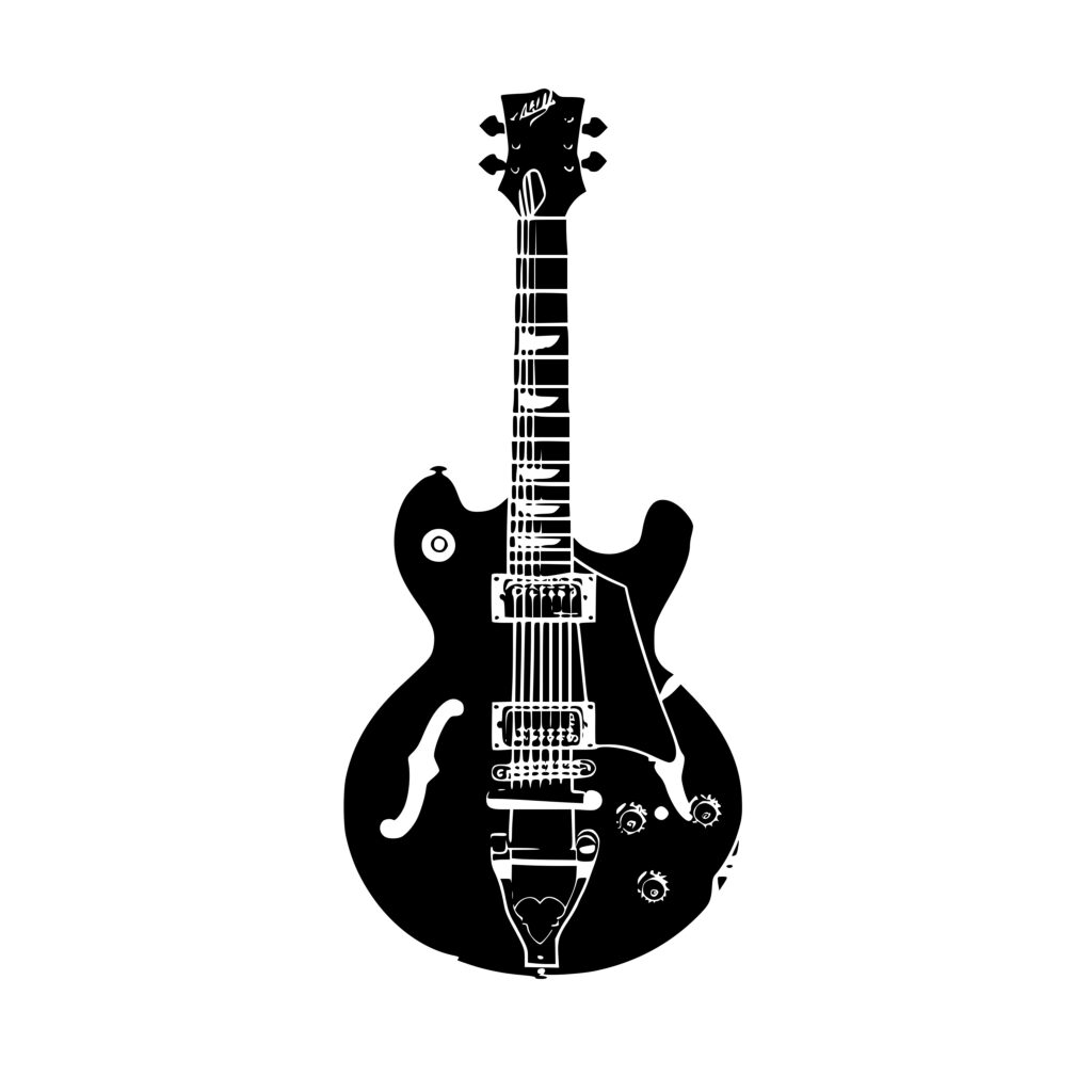 Electric Guitar SVG File for Cricut, Silhouette, Laser Machines