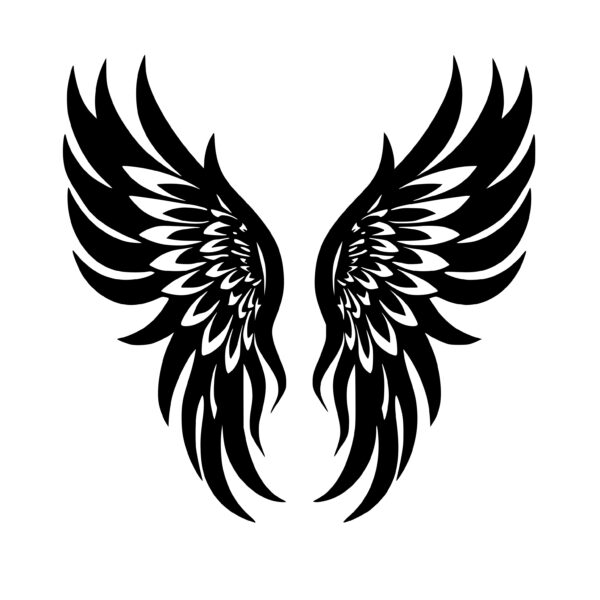 Instant Download: Angel Wings SVG Image for Cricut, Silhouette, and ...