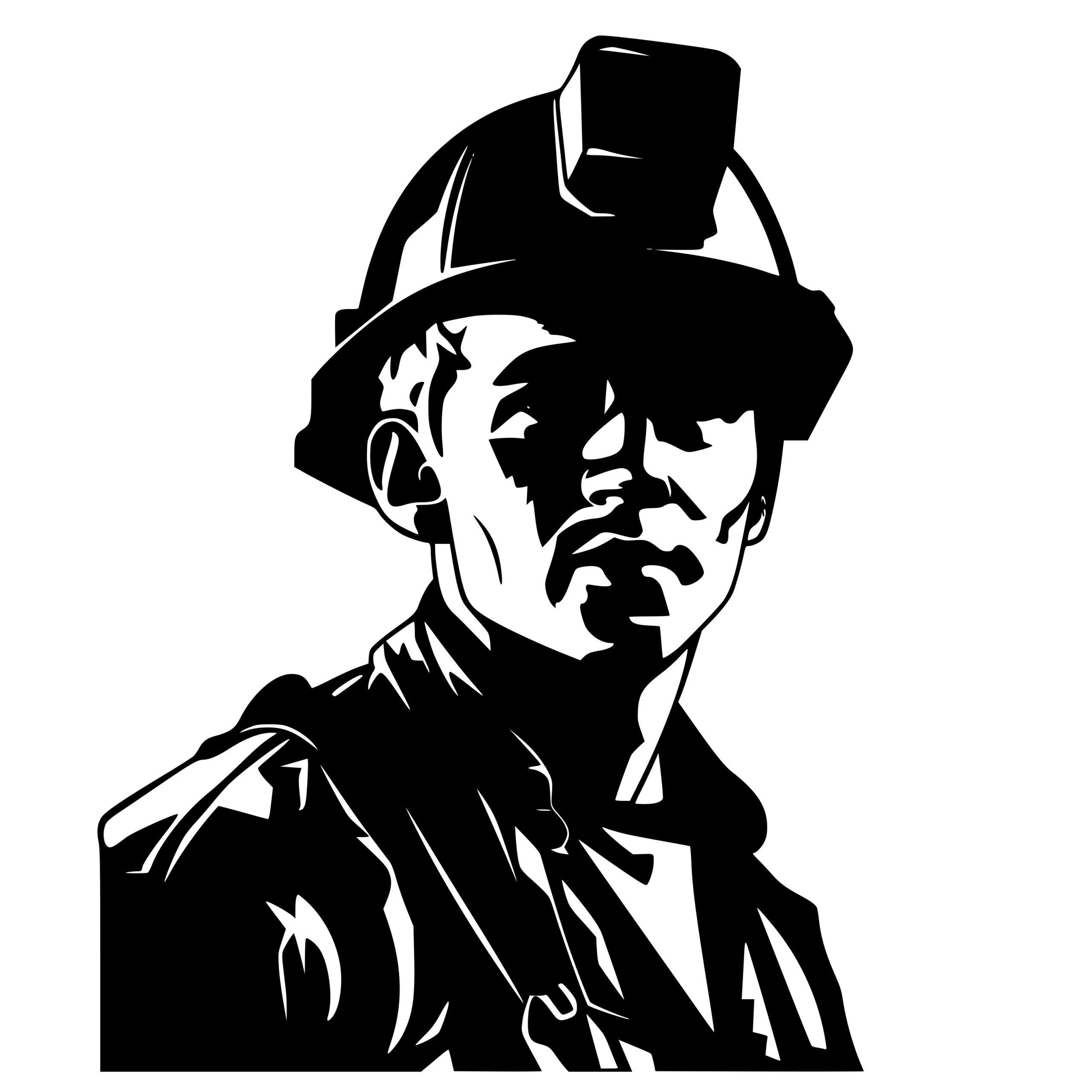 Coal Miner SVG File Instant Download for Cricut, Silhouette, Laser