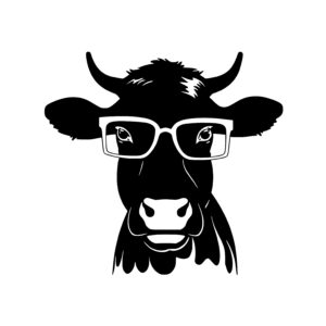 Cow Wearing Glasses
