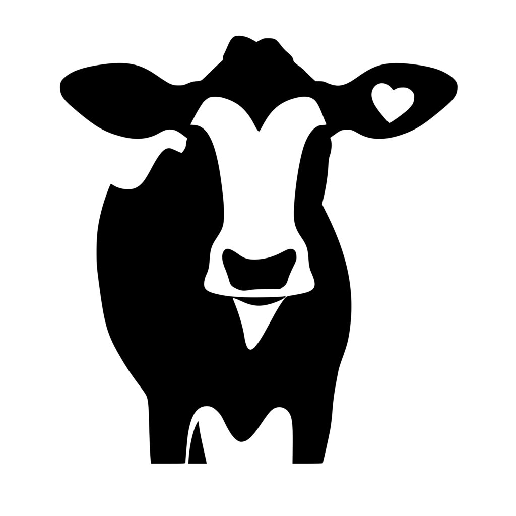 Cow Farm Heart Patch SVG File | Instant Download for Cricut, Silhouette ...