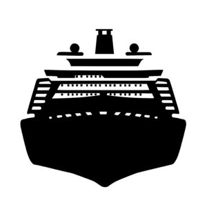 Cruise Ship Silhouette