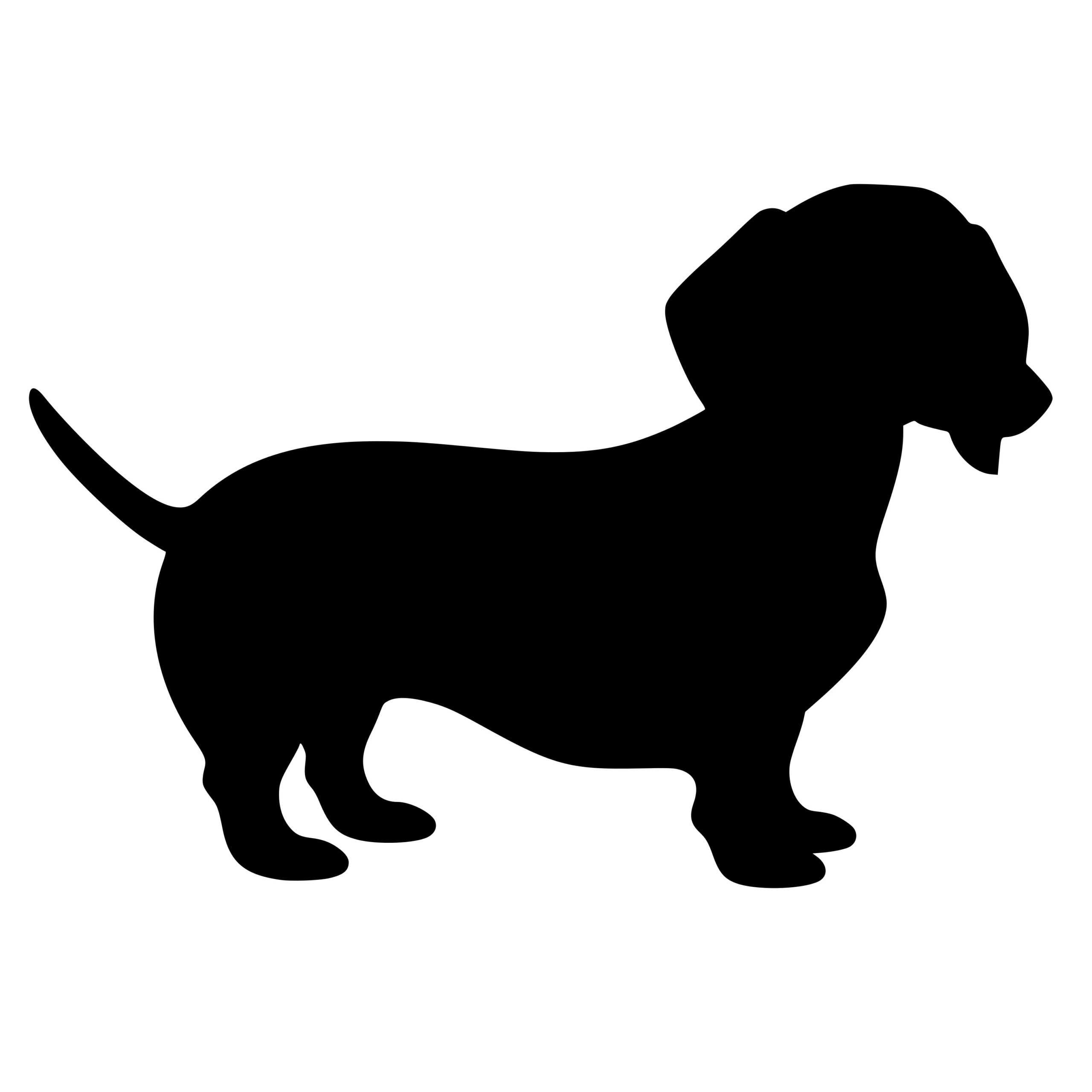 Little Wiener Dog SVG File for Cricut, Silhouette, Laser Machines