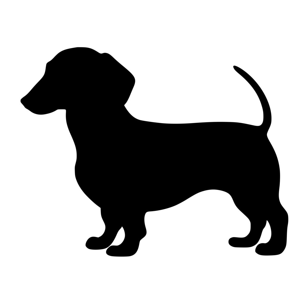 Cute Dachshund Pup SVG File for Cricut, Silhouette, Laser: Instant Download