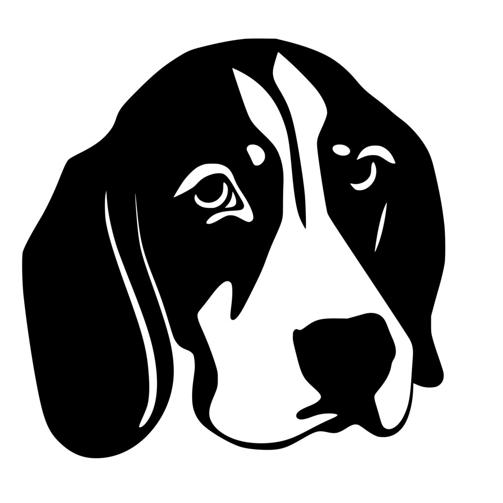 Realistic Beagle Image: SVG, PNG, DXF Files for Cricut, Silhouette, Laser