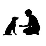 Boy Playing with Dog