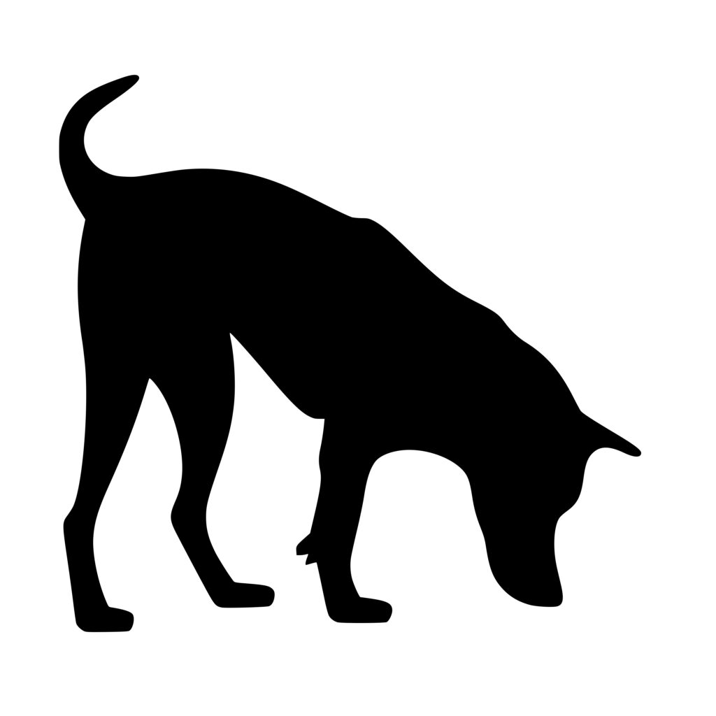 Dog Sniffing SVG PNG DXF Files For Cricut Silhouette And Laser Machines dog-sniffing-svg-png-dxf-files-for-cricut-silhouette-and-laser-machines