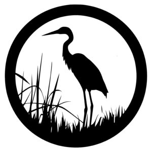 Egret in a Marsh