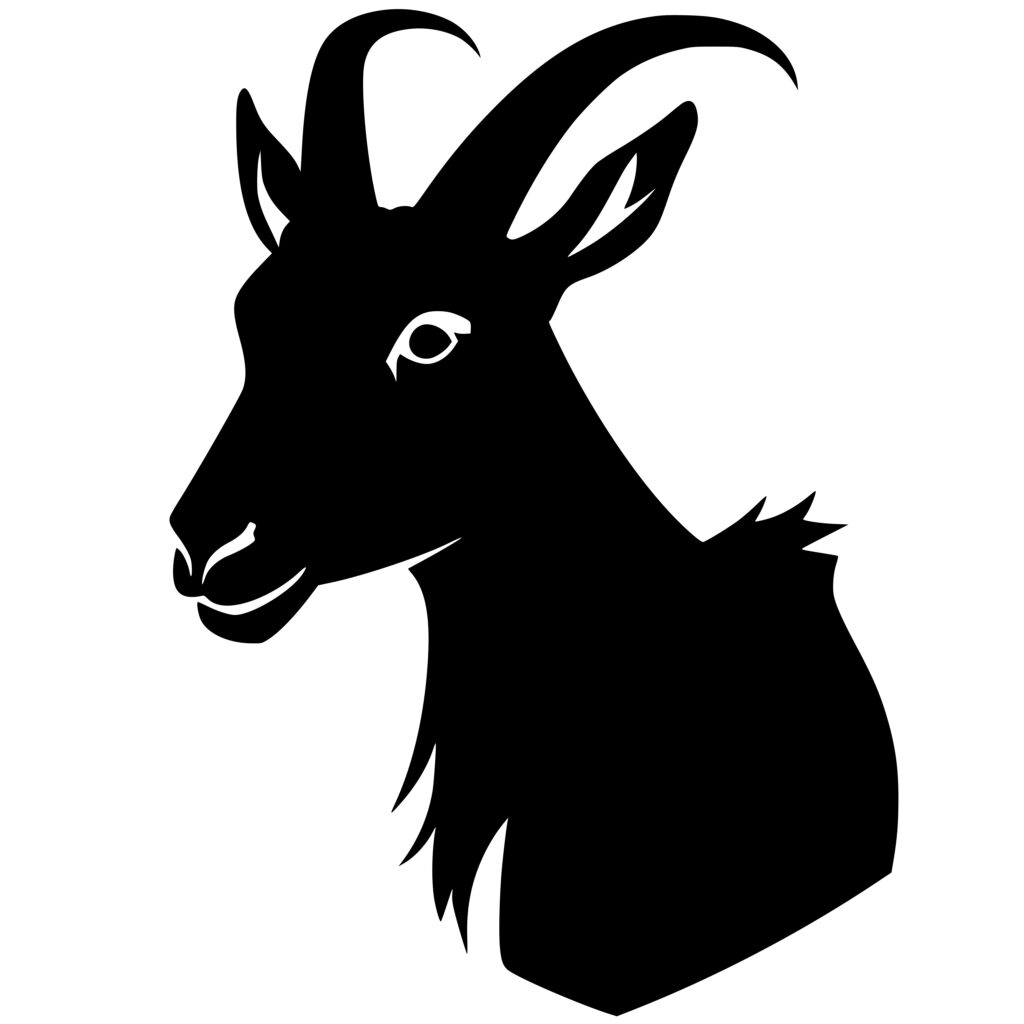 Regal Goat SVG: Instant Download for Cricut, Silhouette, Laser