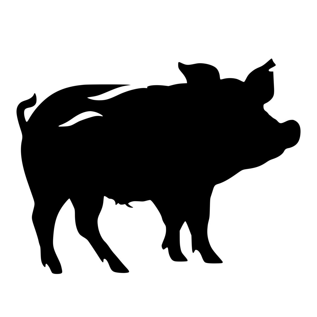 Piggy Silhouette SVG File: Perfect for Cricut, Silhouette, Laser Machines