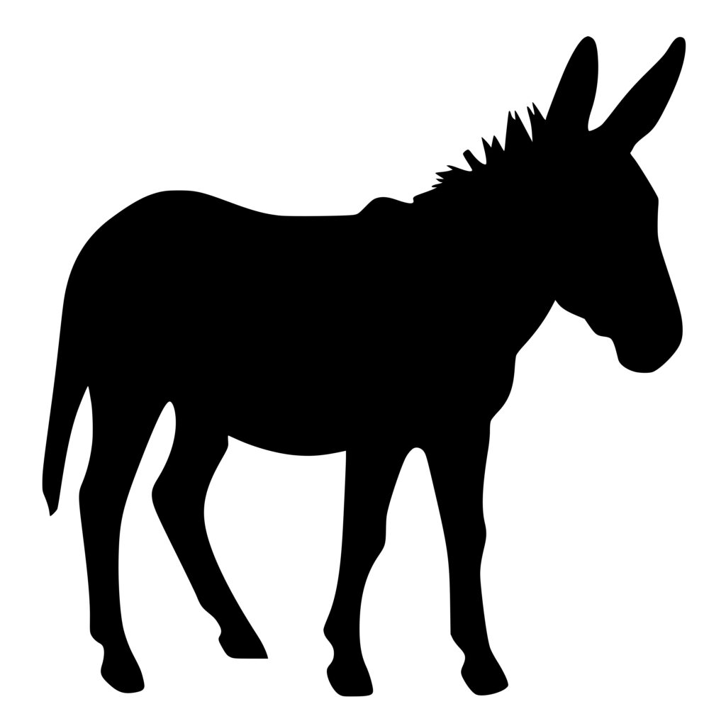 Mule Silhouette SVG File for Cricut, Silhouette, and Laser Machines