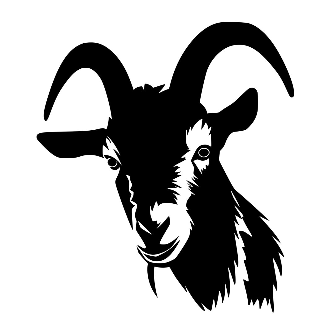 Gruff Goat SVG File for Cricut, Silhouette, Laser Machines: Instant ...