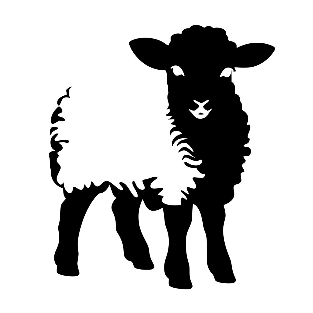 Fluffy Lamb SVG File for Cricut, Silhouette, Laser Machines