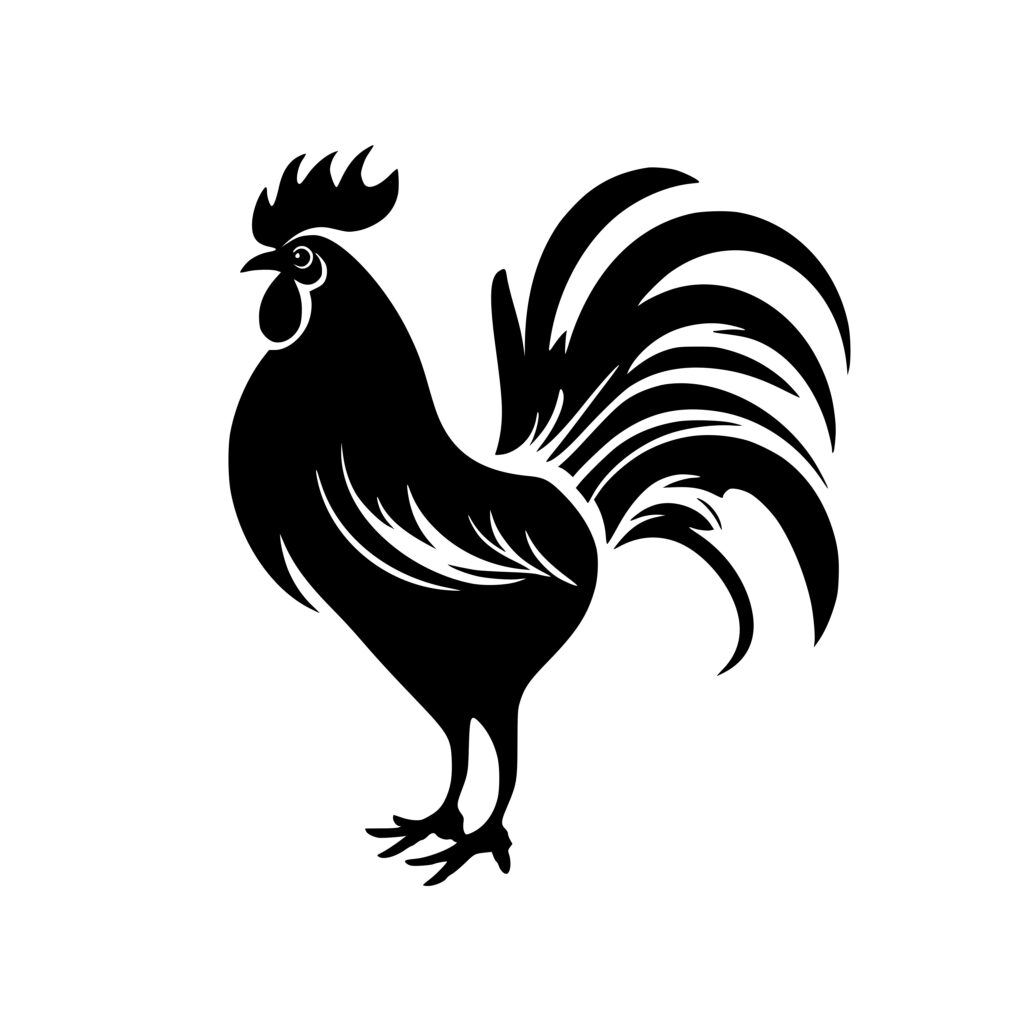 Long-tailed Rooster SVG File: Perfect for Cricut, Silhouette, and Laser ...