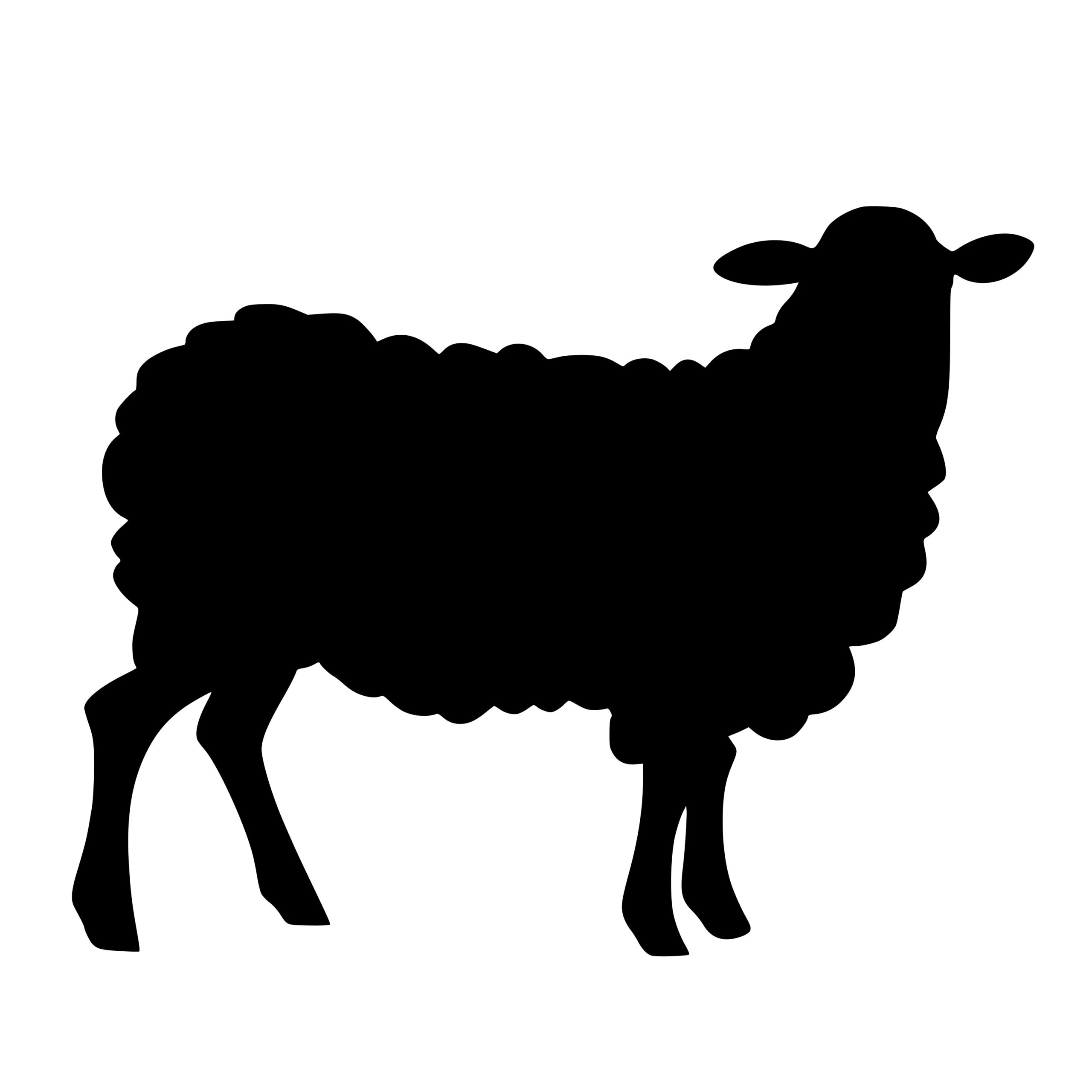 Cute Sheep SVG File: Instant Download for Cricut, Silhouette, Laser ...