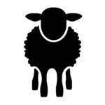 Sheep Front Silhouette