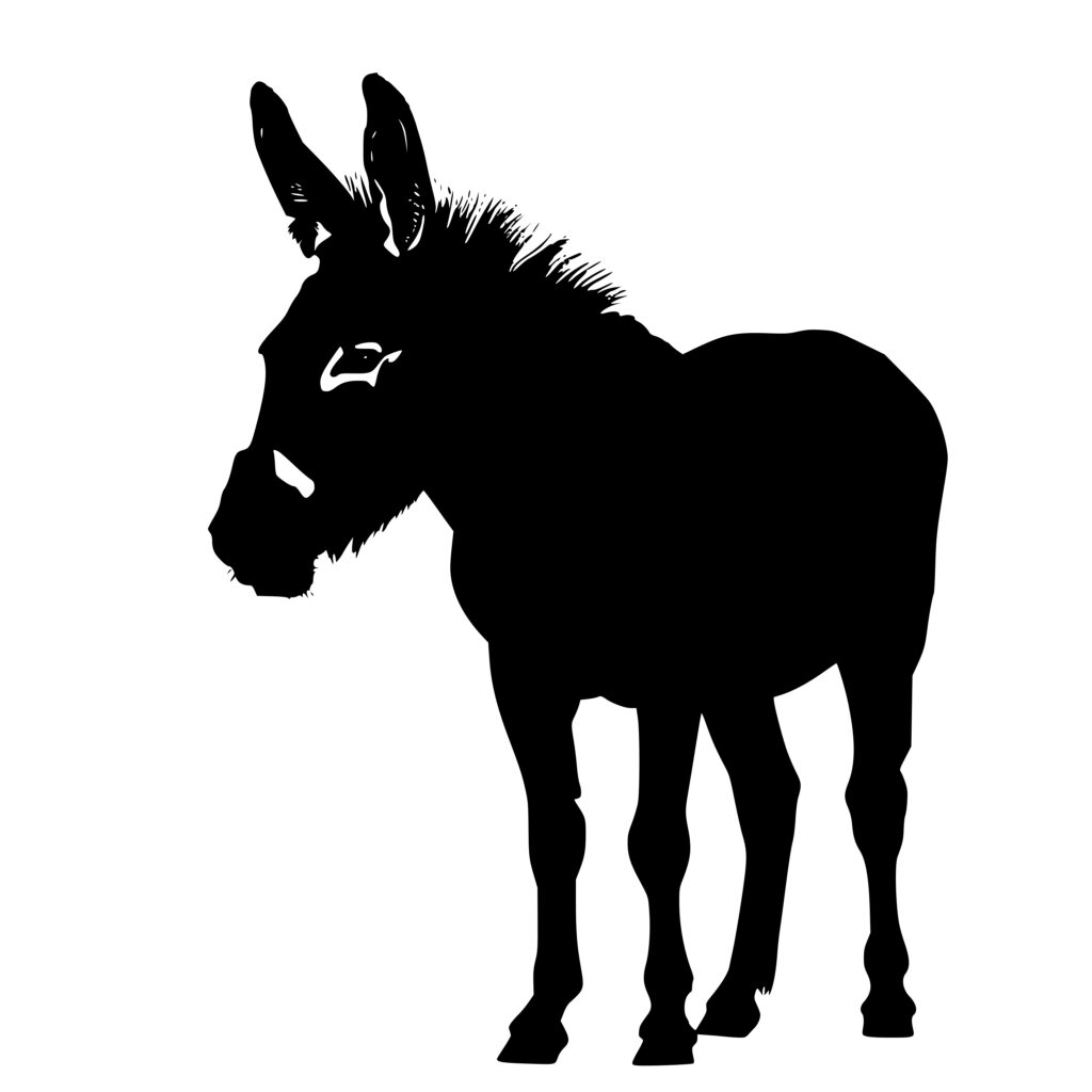 Friendly Donkey SVG File for Cricut, Silhouette, Laser Machines