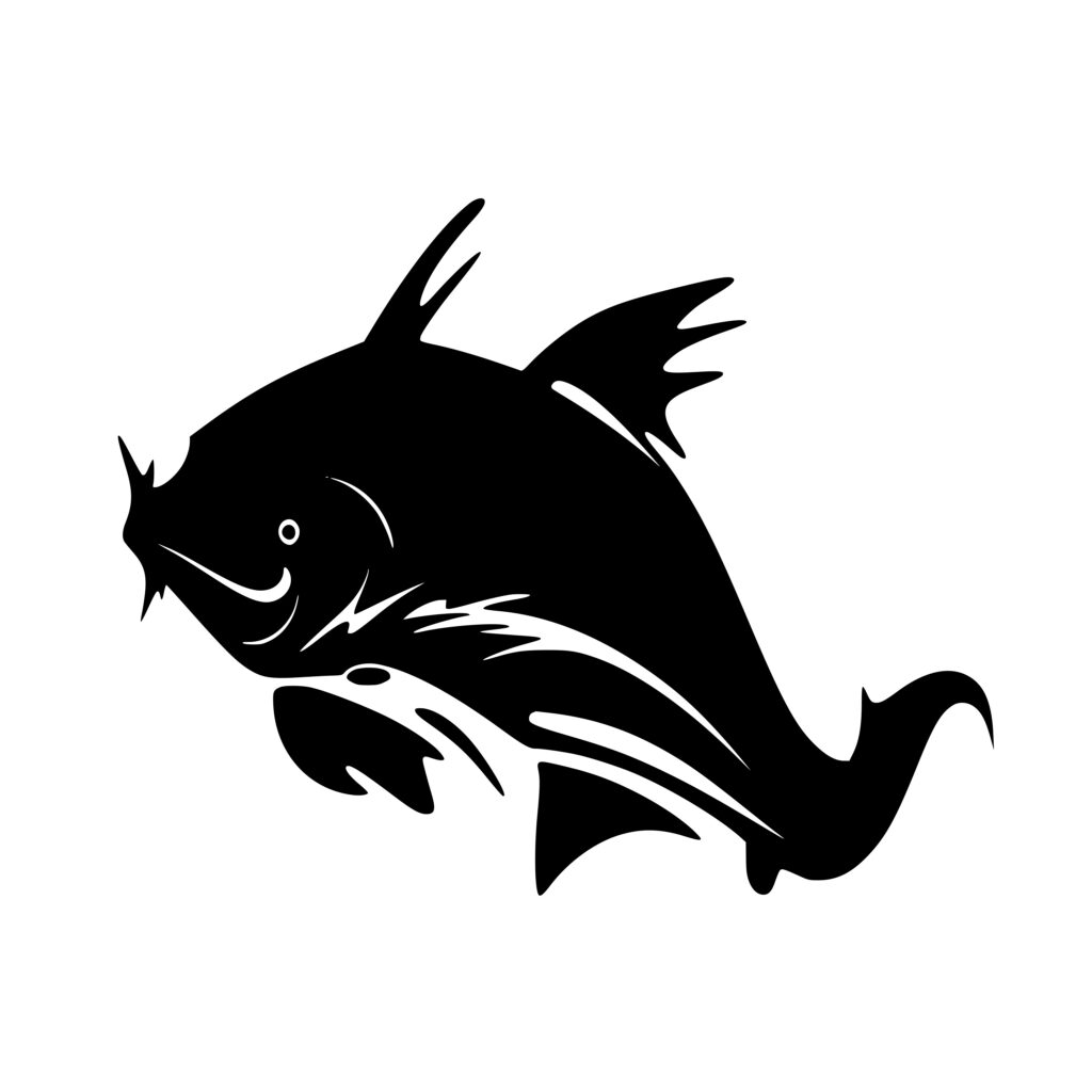 Catfish Silhouette SVG File for Cricut, Silhouette, and Laser Machines