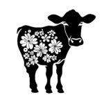 Floral Cow