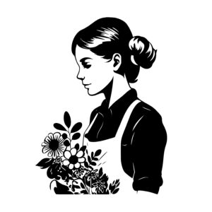 Florist with Flowers