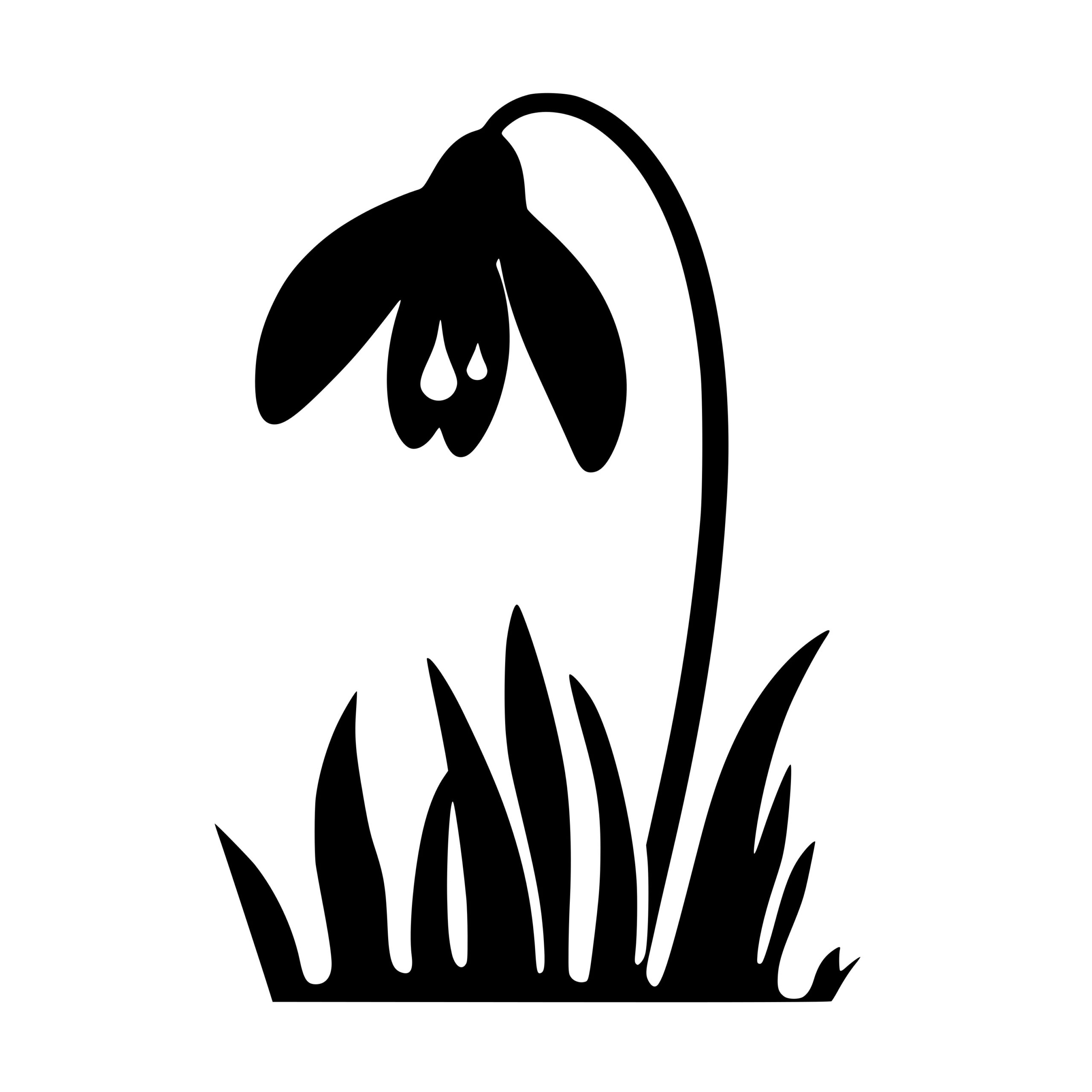 Snowdrop Flower SVG File: Instant Download for Cricut, Silhouette ...
