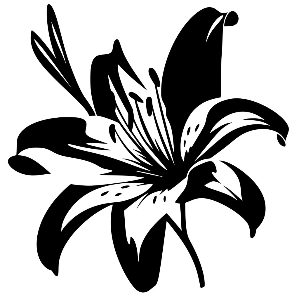 Star Gazer Lily SVG File for Cricut, Silhouette, and Laser Machines