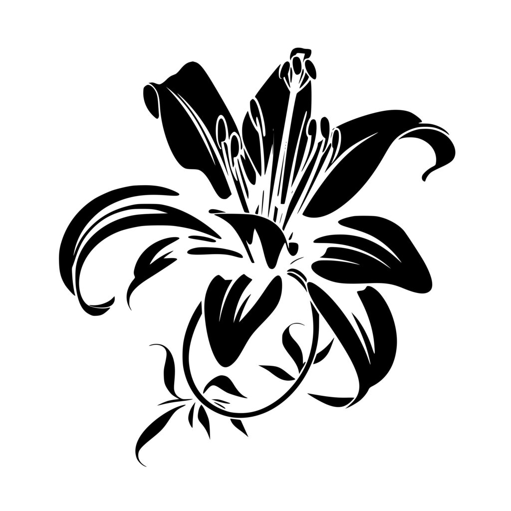 Tiger Lily SVG Image for Cricut, Silhouette, Laser Machines