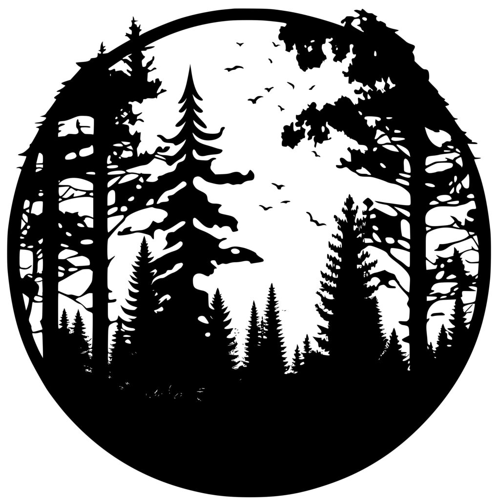 Forest Wilderness SVG File: Instant Download for Cricut, Silhouette, Laser