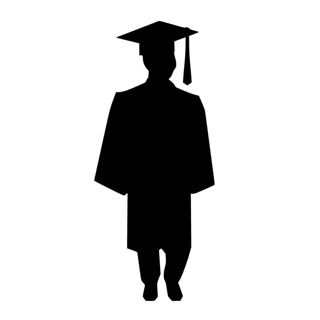 Grad Cap and Gown SVG File: Perfect for Cricut, Silhouette, Laser Machines