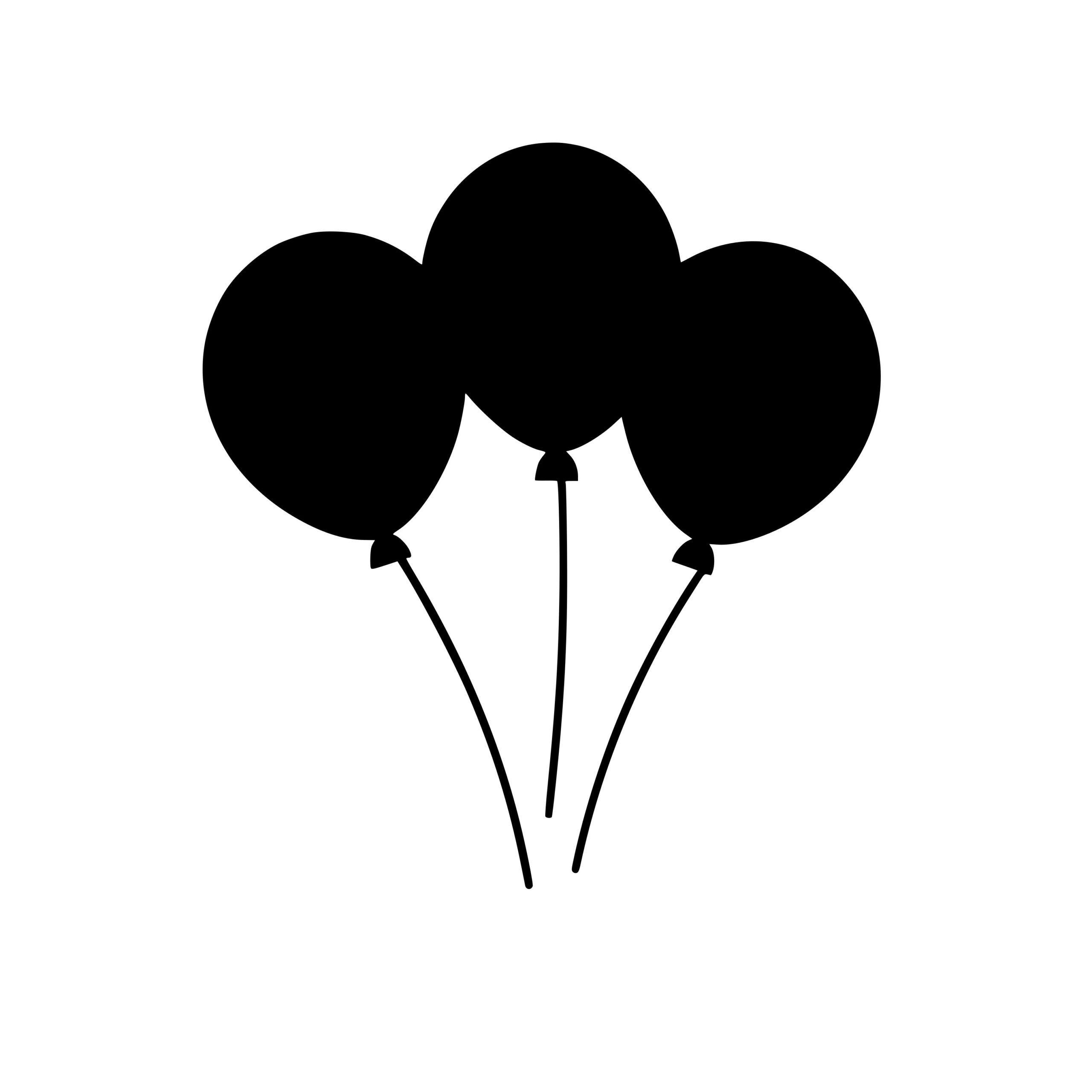 Balloon Bouquet SVG File for Cricut, Silhouette and Laser Machines