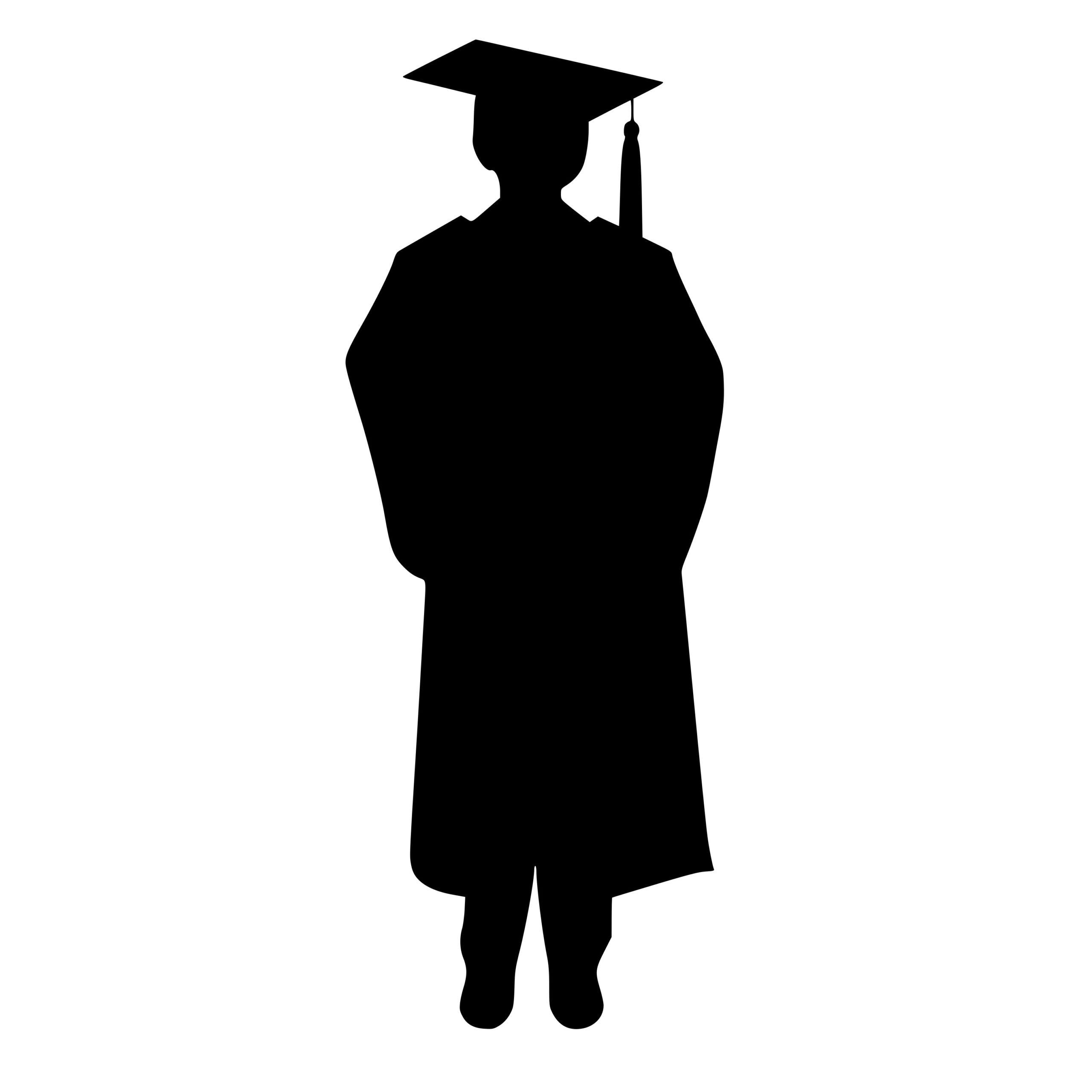 College Grad SVG Image: Graduation Cap and Gown File for Cricut ...