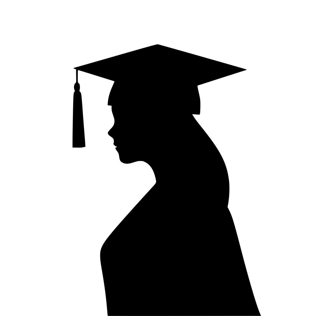 Graduation Woman SVG File for Cricut, Silhouette, and Laser Machines