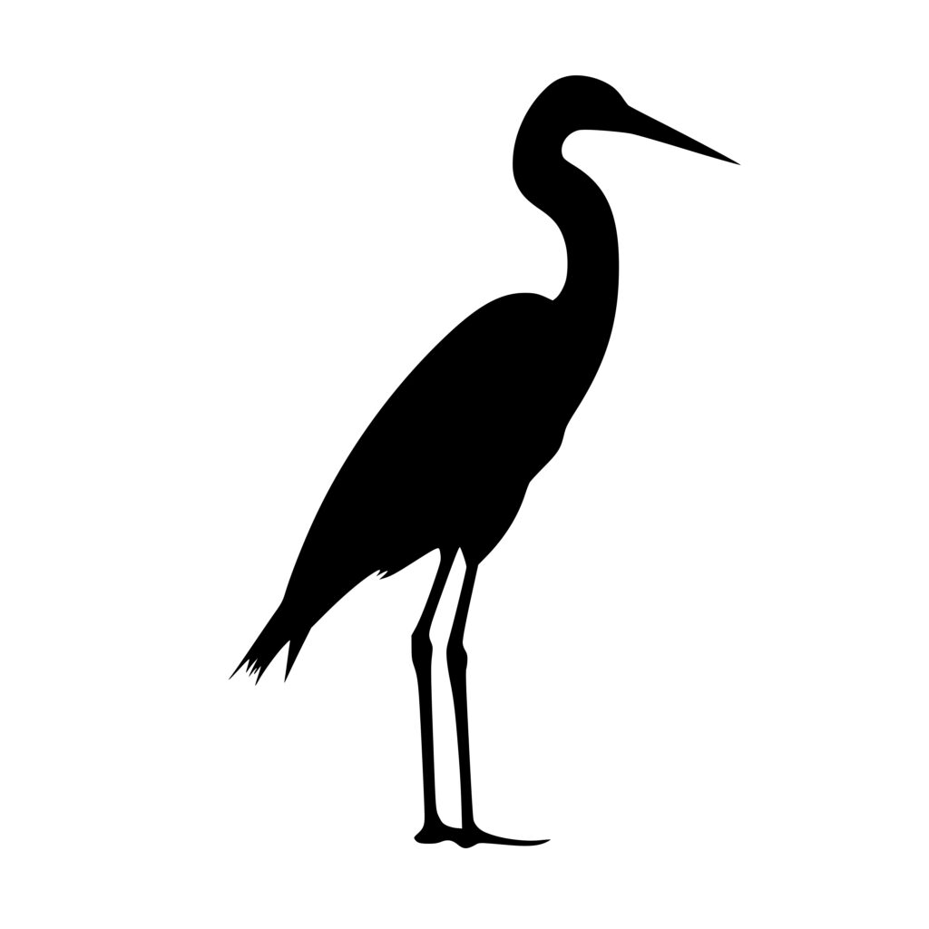 Heron Silhouette SVG File for Cricut, Silhouette, and Laser Machines