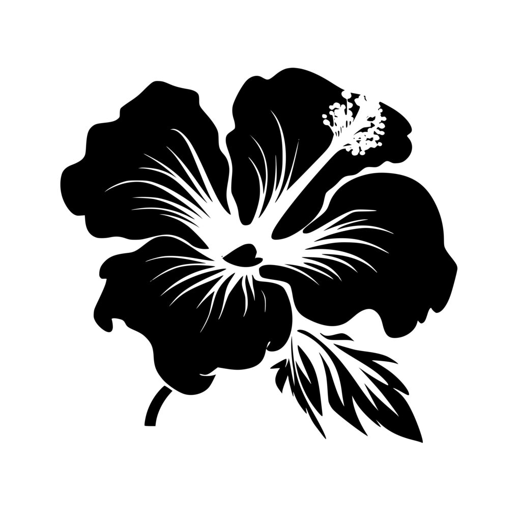 Tropical Flower SVG File: Instant Download for Cricut, Silhouette