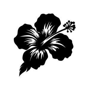 Tropical Flower Silhouette Stock Illustrations – 57,672 Tropical