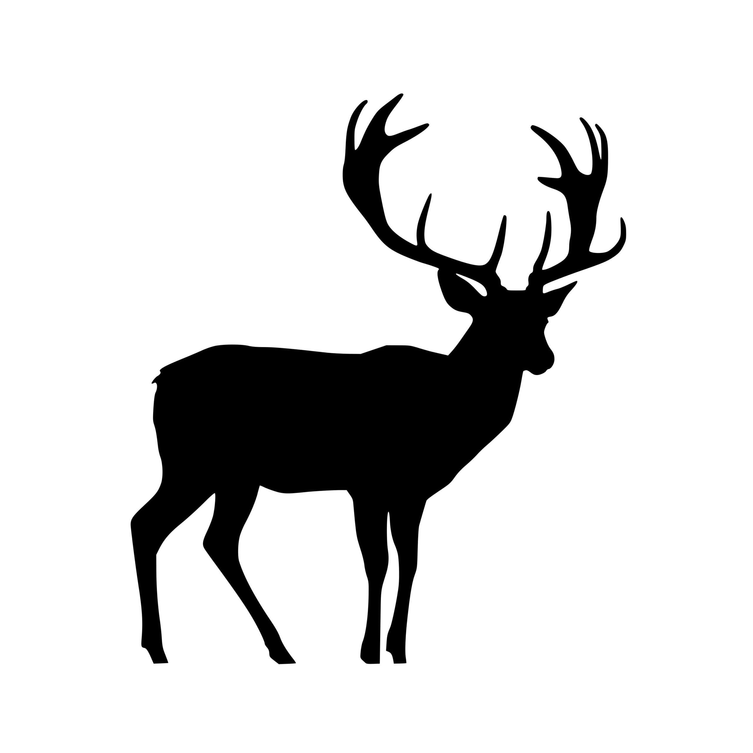 Majestic Stag SVG File: Instant Download for Cricut, Silhouette, Laser