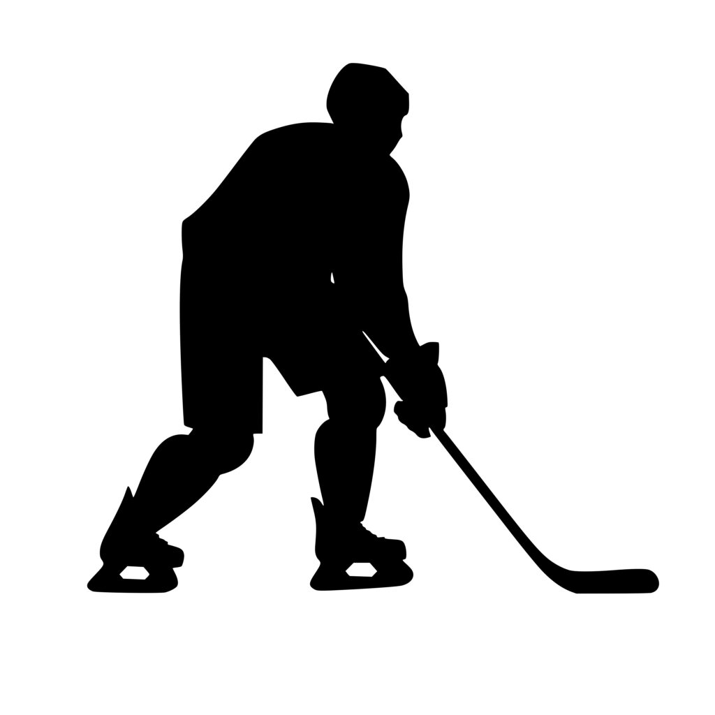 Ice Hockey Player Svg File For Cricut, Silhouette, Laser Machines