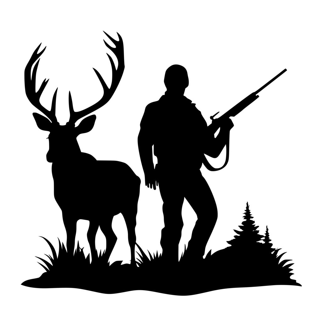 Hunter in the Wild SVG File: Perfect for Cricut, Silhouette, Laser