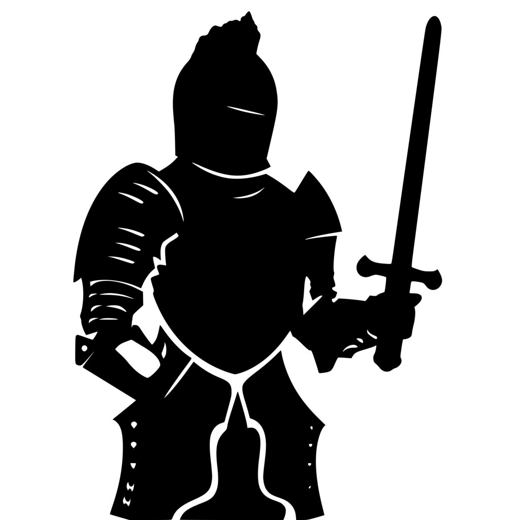 Medieval Warrior SVG File - Instant Download for Cricut, Silhouette, Laser