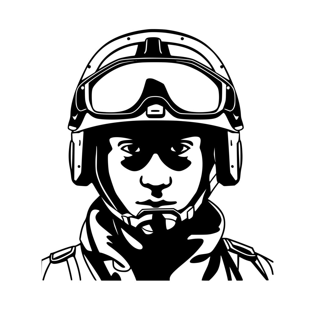 Combat Ready Soldier SVG File for Cricut, Silhouette, Laser Machines