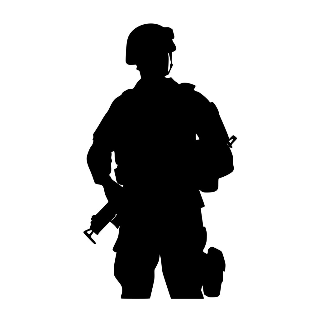 Strong Soldier SVG File: Instant Download for Cricut, Silhouette