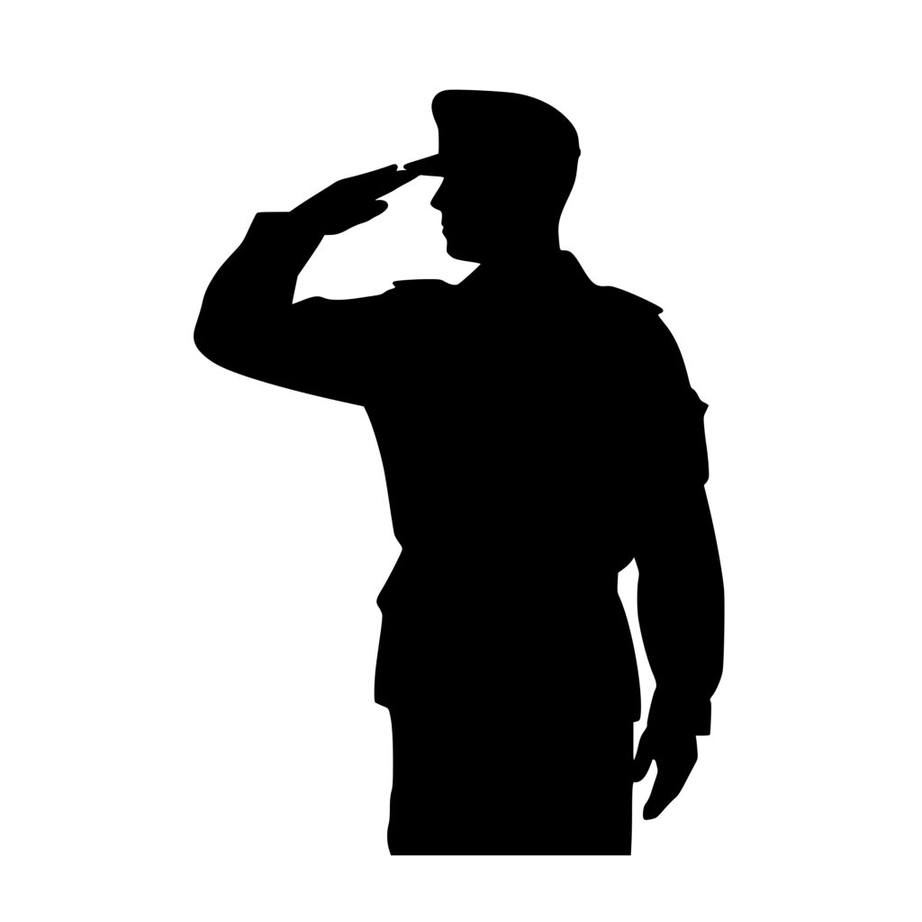 Military Soldier Salute SVG File: Instant Download for Cricut ...