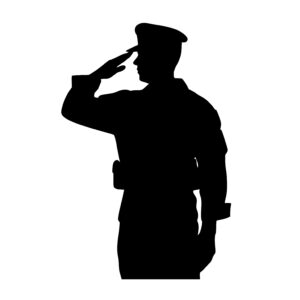 Soldier Salute Silhouette