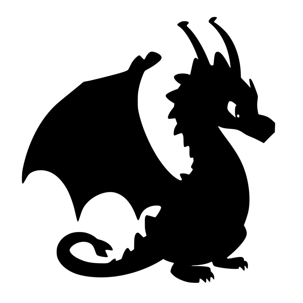 Determined Dragon Svg File: Instant Download For Cricut, Silhouette 