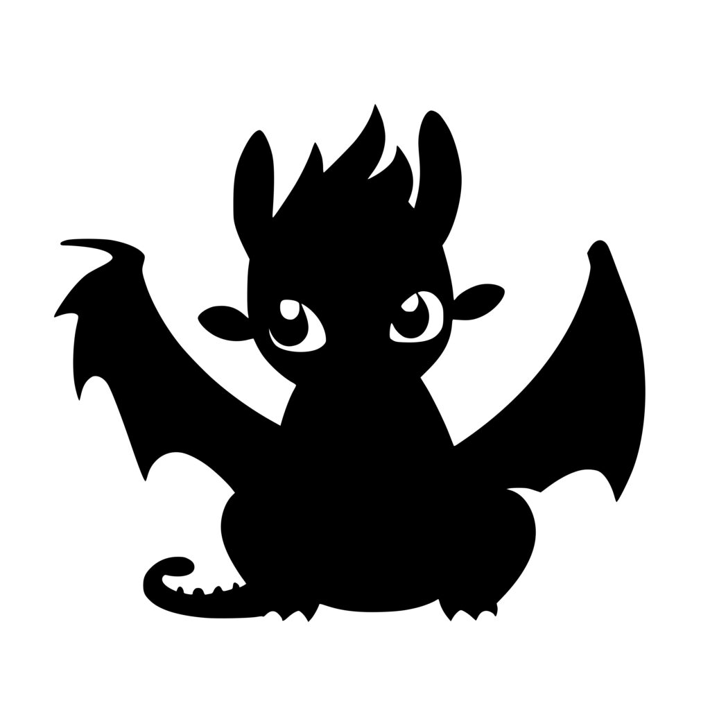 Dragon Side Eye SVG File: Instant Download for Cricut, Silhouette, Laser