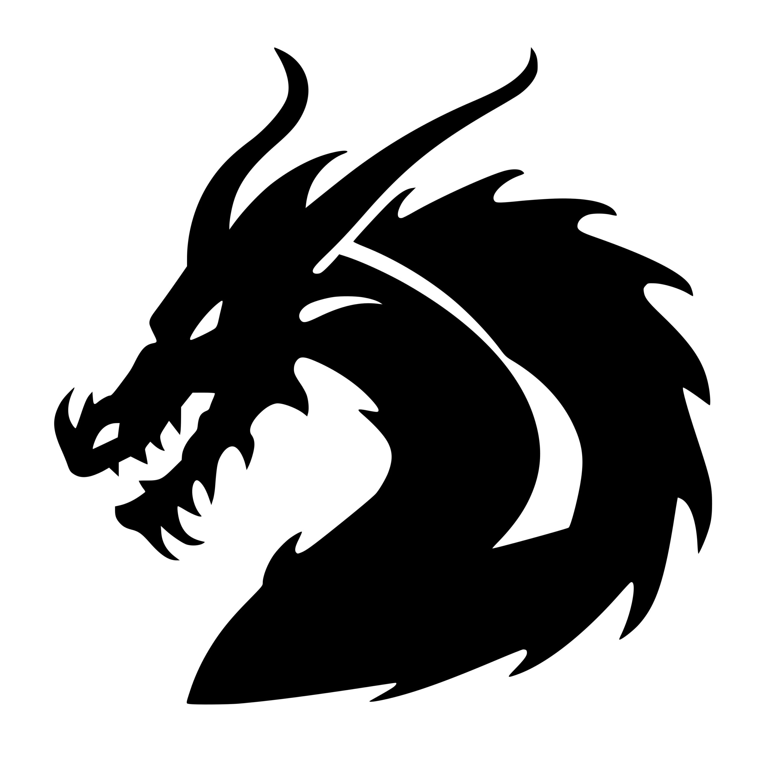 Dragon Warrior SVG File for Cricut, Silhouette, Laser, & More