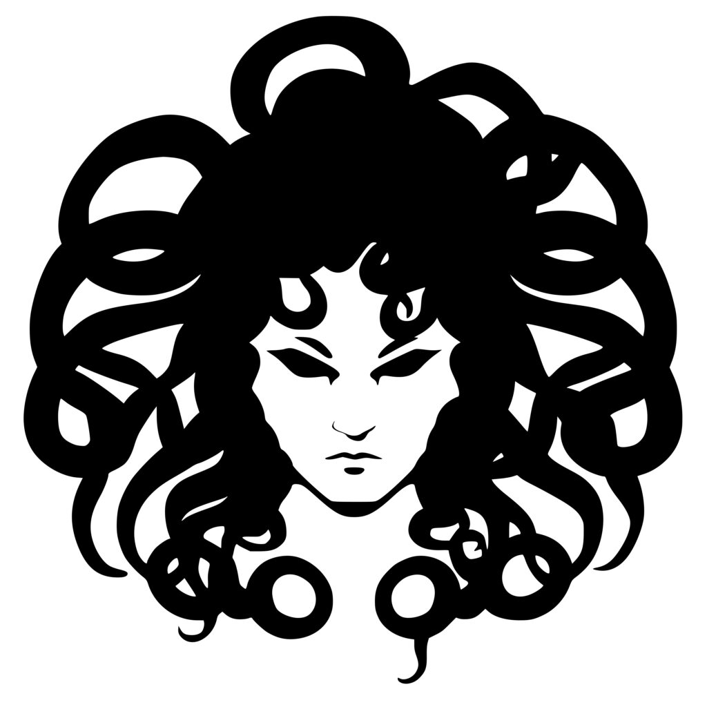 Gorgon's Curse SVG File: Instant Download for Cricut, Silhouette, Laser