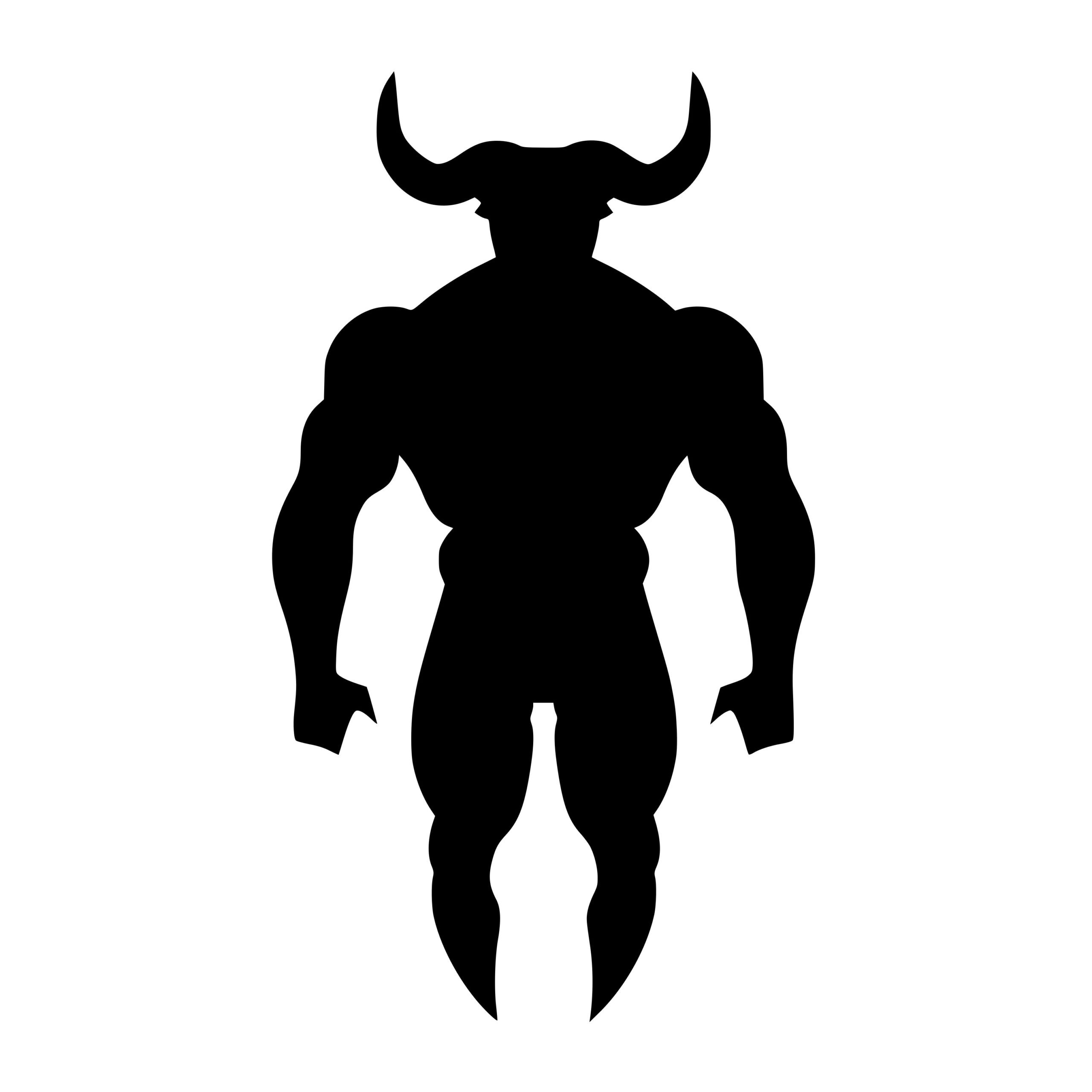 Rage of the Minotaur: SVG Image for Cricut, Silhouette, Laser Machines